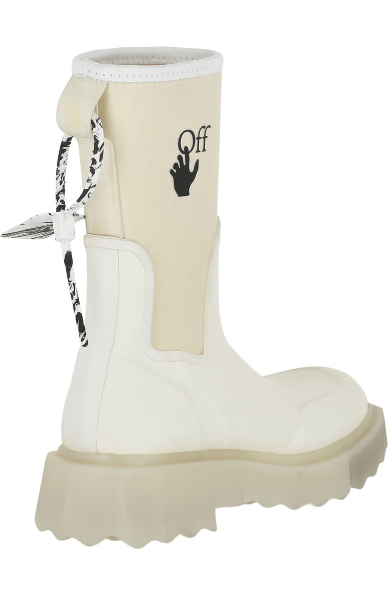 Off-White Sponge Sole Rain Boot, Alternate, color,