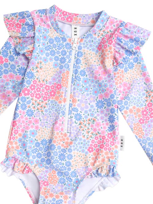 Huxbaby Frill Swimsuit Floral Bloom In Multi