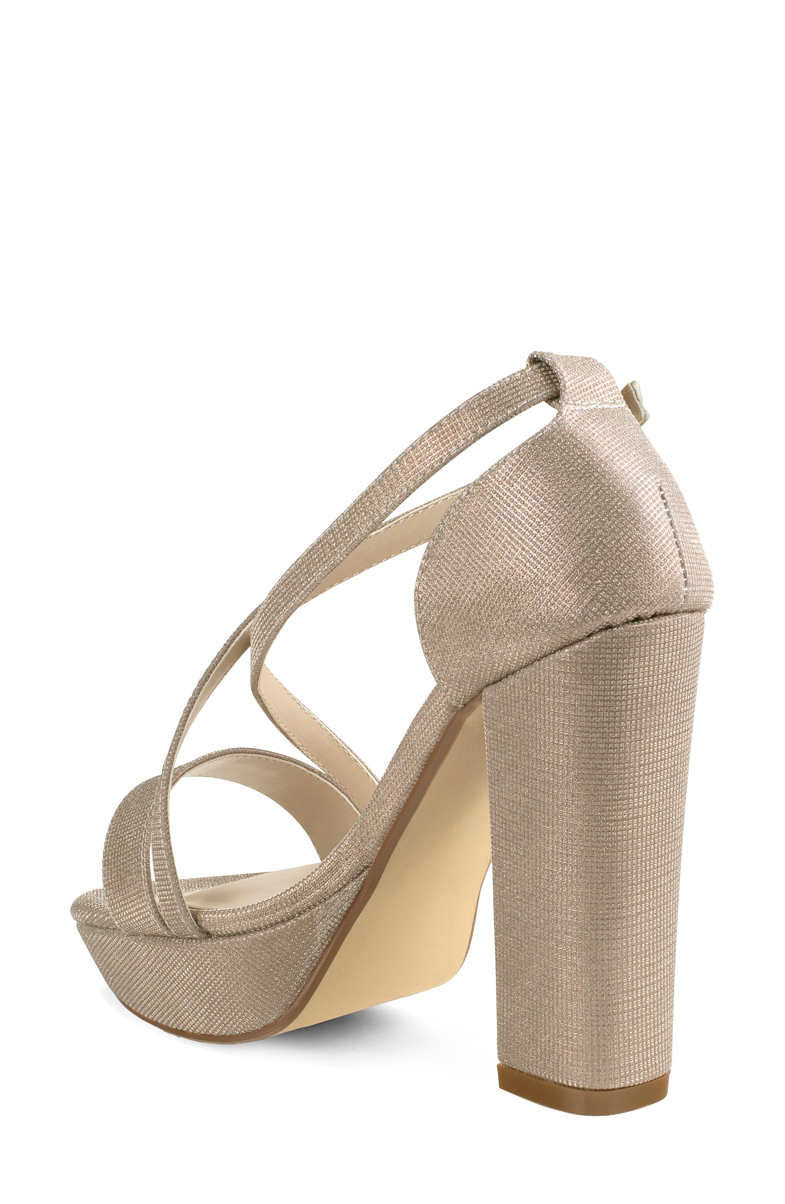 Touch Ups Chloe Platform Sandal, Alternate, color, Champagne