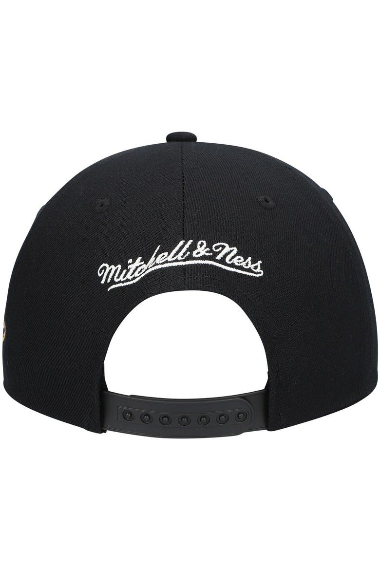 Men's Mitchell & Ness Black New Orleans Pelicans Hardwood Classics Script 2.0 Snapback Hat, Alternate, color, Black
