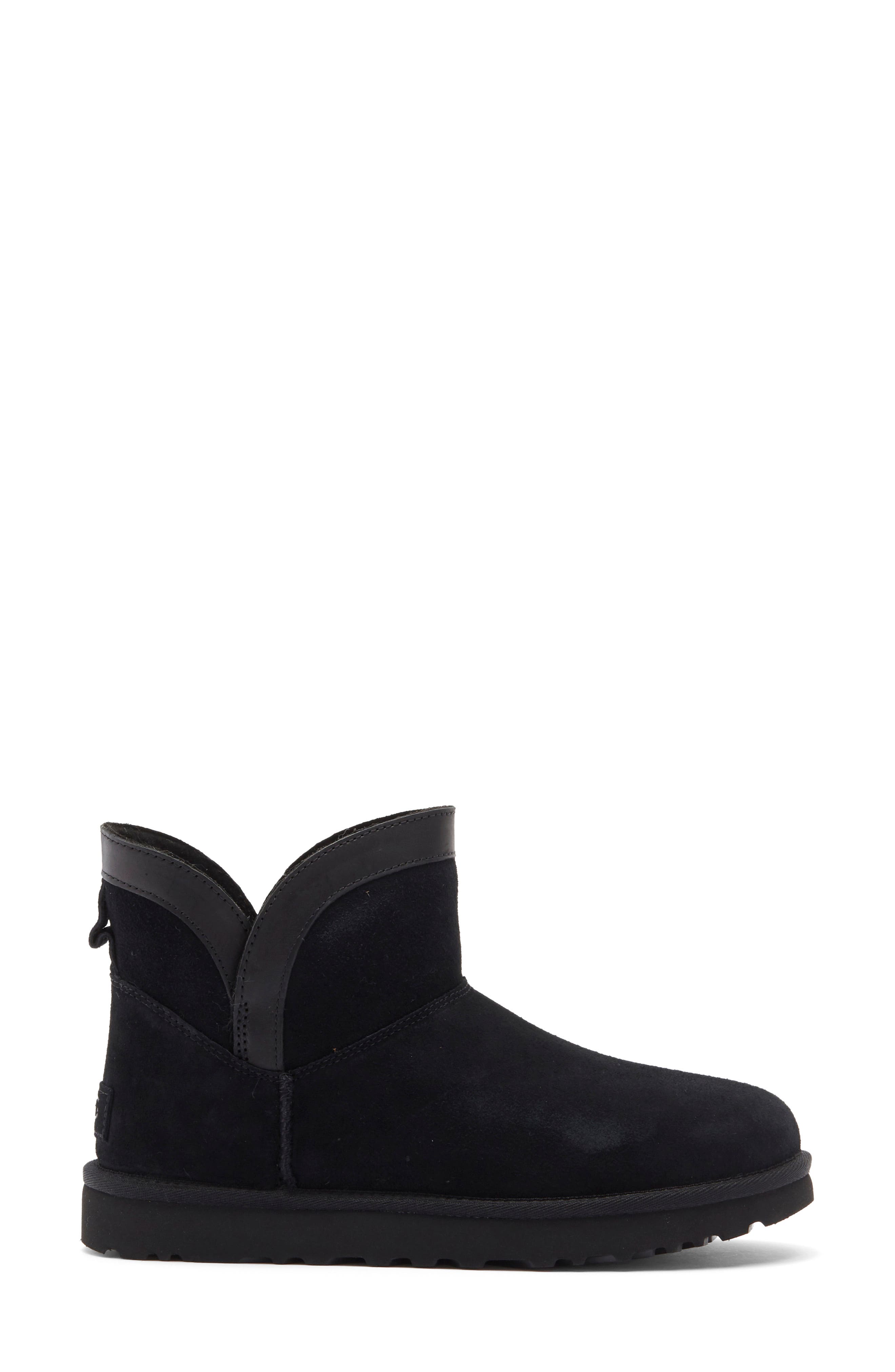 UGG<sup>®</sup> Classic Mini Lunara Boot, Alternate, color, Black
