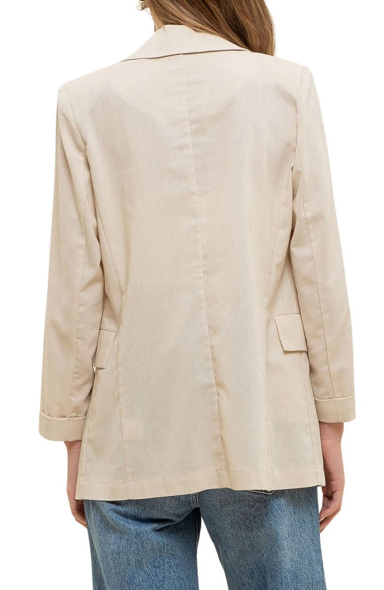 Blu Pepper Solid Pocket Blazer, Alternate, color,