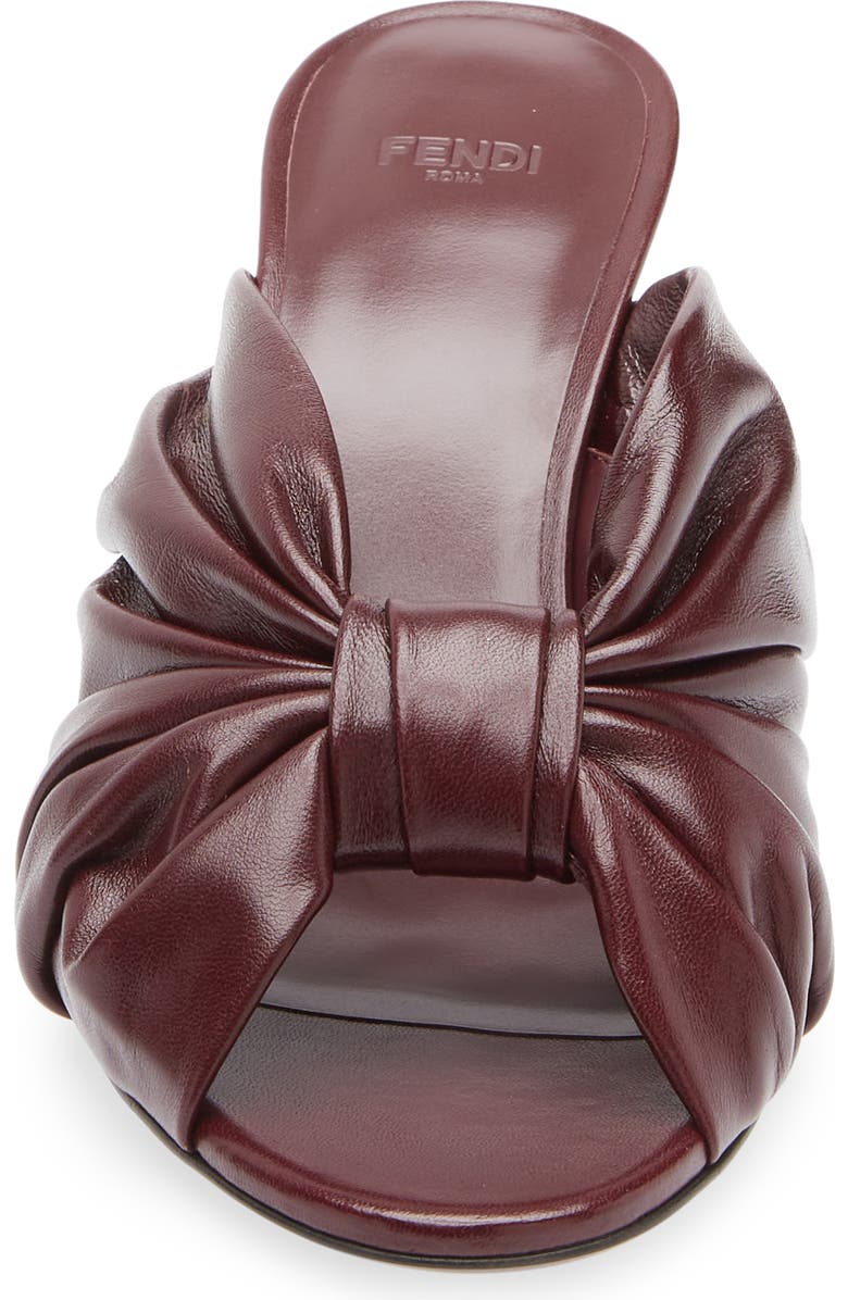 Fendi Arco Sandal, Alternate, color, Burgundy