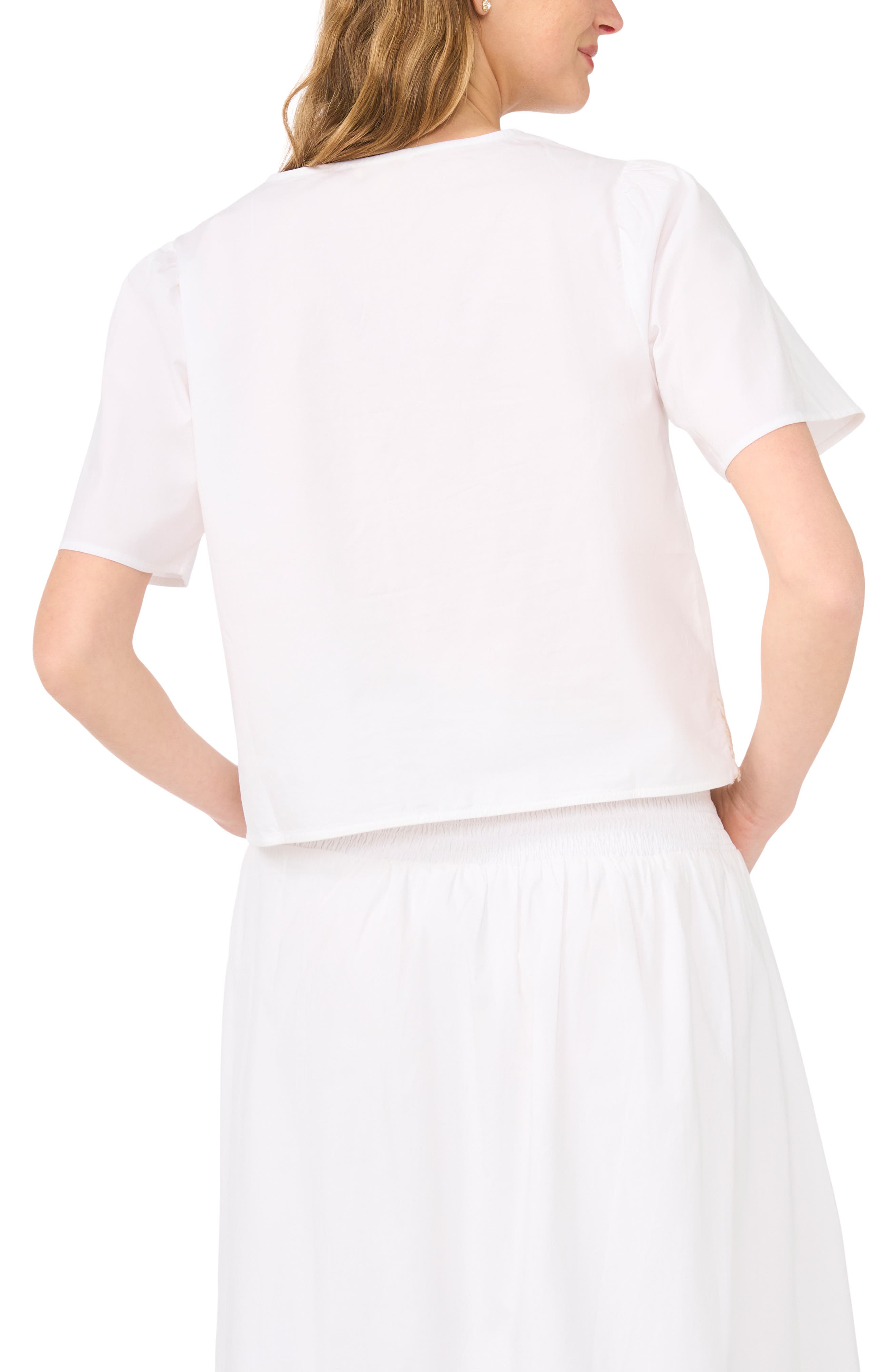 Embroidered Buttoned Cotton Shirt - image 2