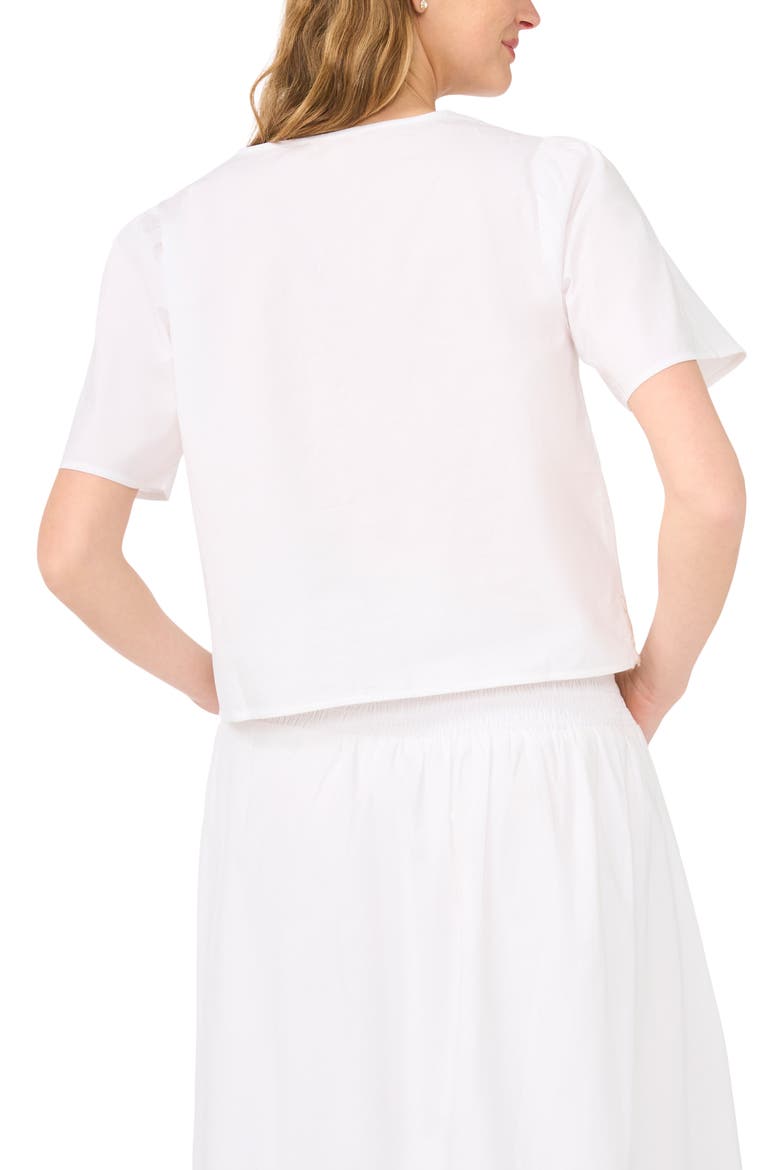 Embroidered Buttoned Cotton Shirt, Alternate, color, BRIGHT WHITE
