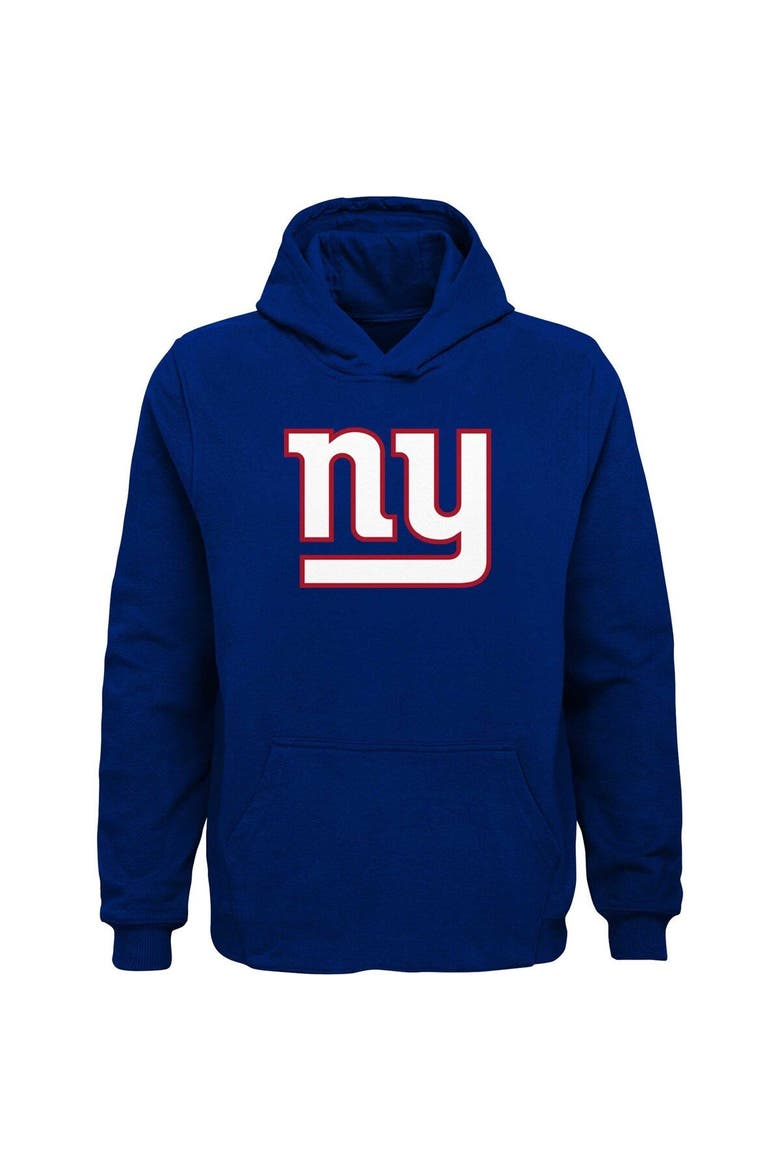 Youth Royal New York Giants Team Logo Pullover Hoodie, Main, color, Royal