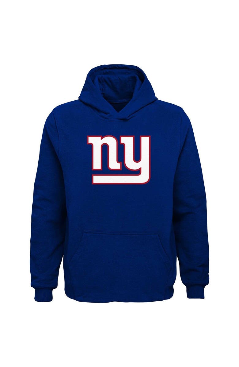 Outerstuff Youth Royal New York Giants Team Logo Pullover Hoodie, Main, color, Royal