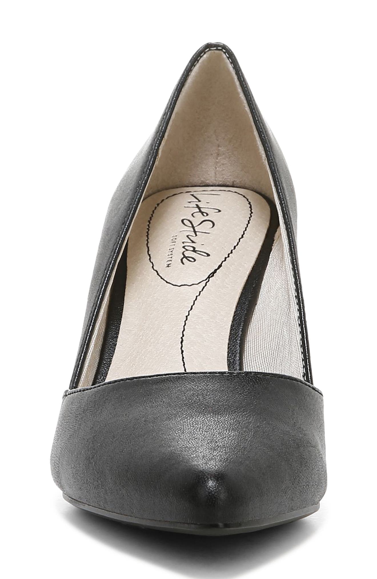 LifeStride Savvy Pointed Toe Pump, Alternate, color, Black