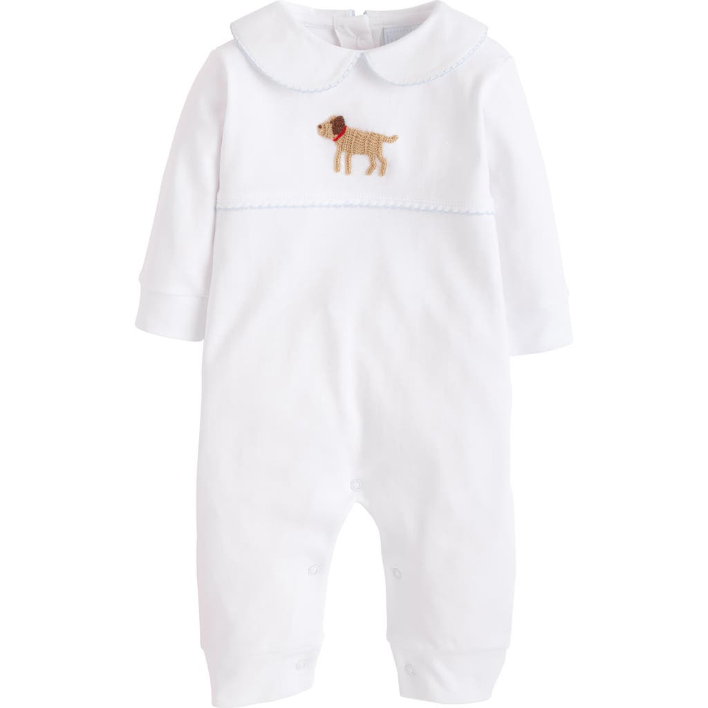 Little English Kids' Crochet Playsuit In Boy Lab