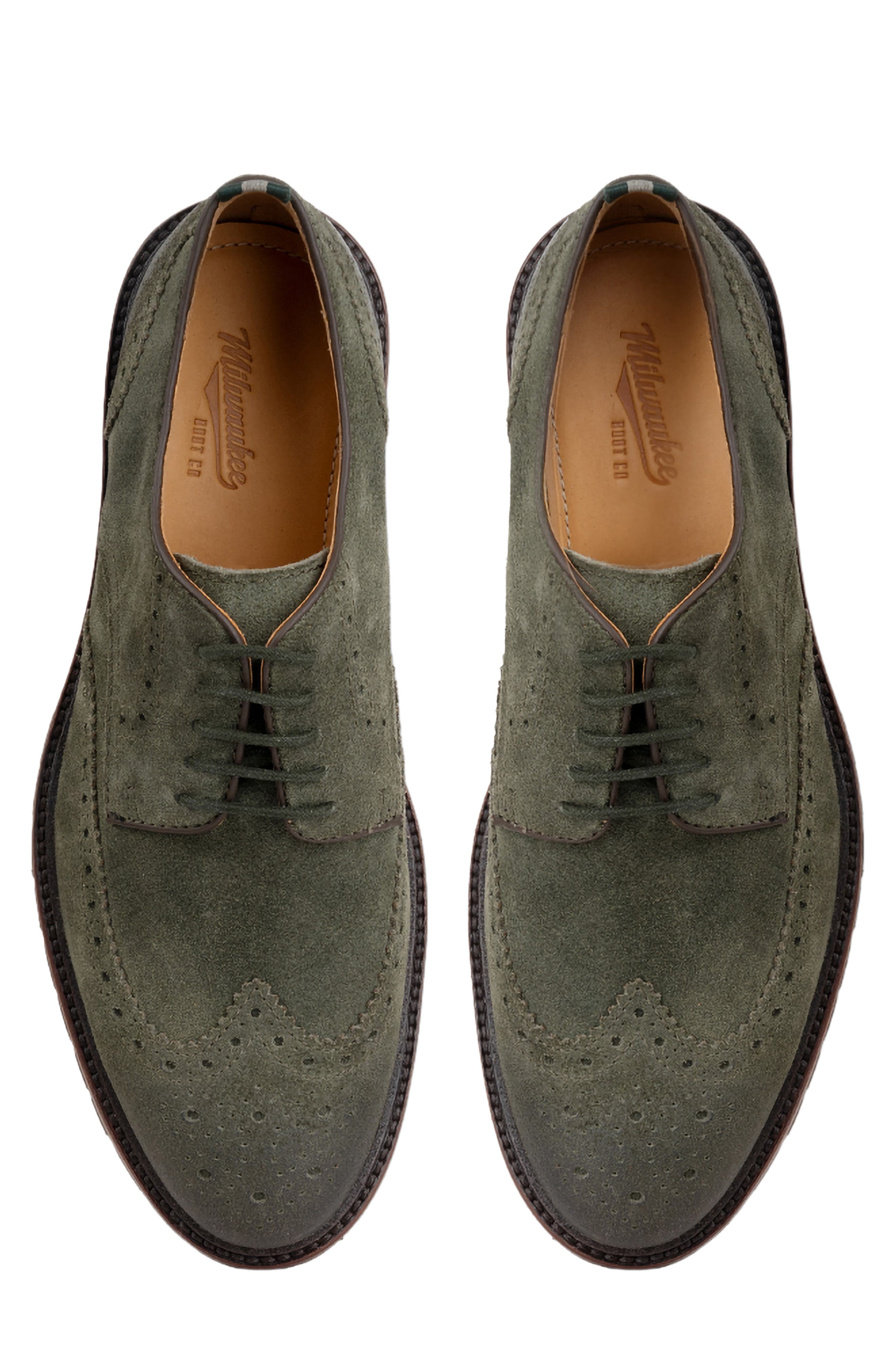 Astor Wingtip Derby, Alternate, color, OLIVE
