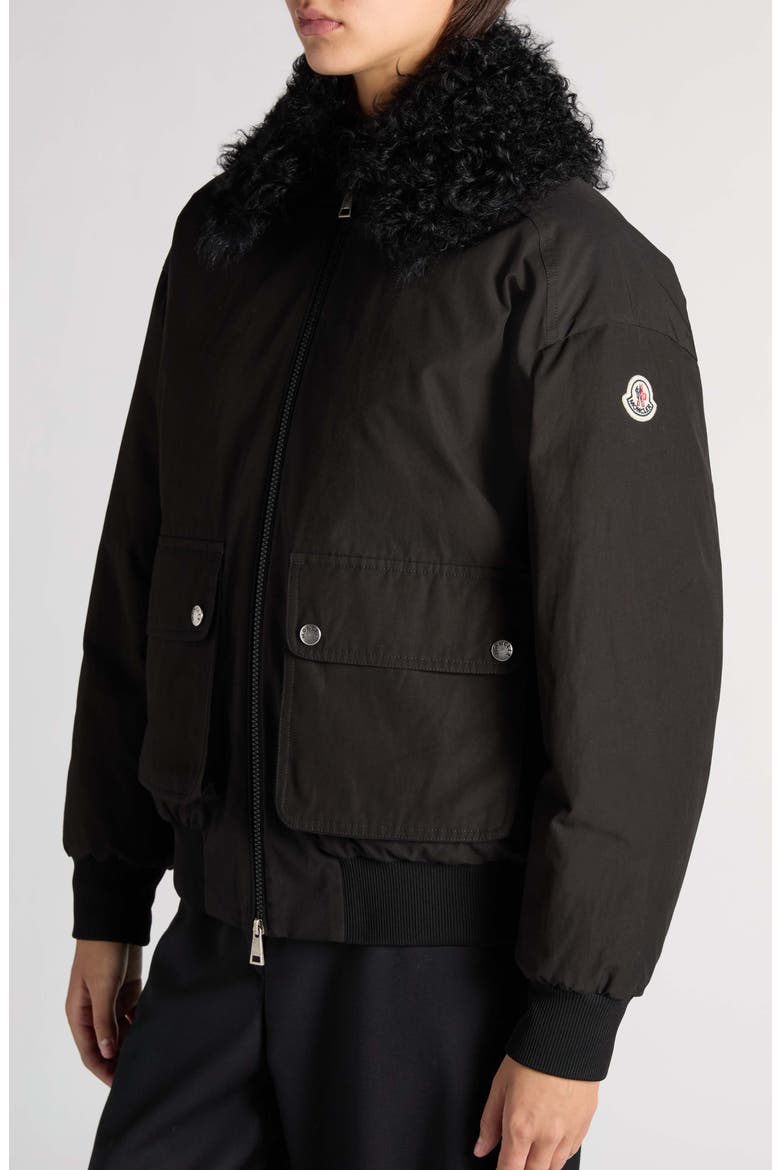 Rougequeue Bomber Jacket, Alternate, color, BLACK