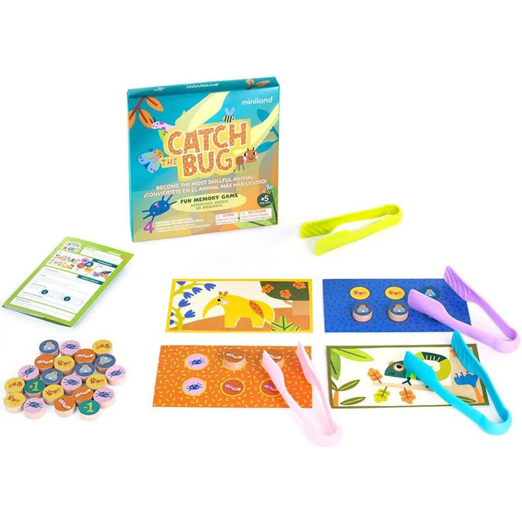 Miniland Catch the bug! Board Game for Ages 5+ in Blue Multi  product