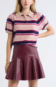 Treasure & Bond Brushed Wool & Cashmere Blend Polo Sweater