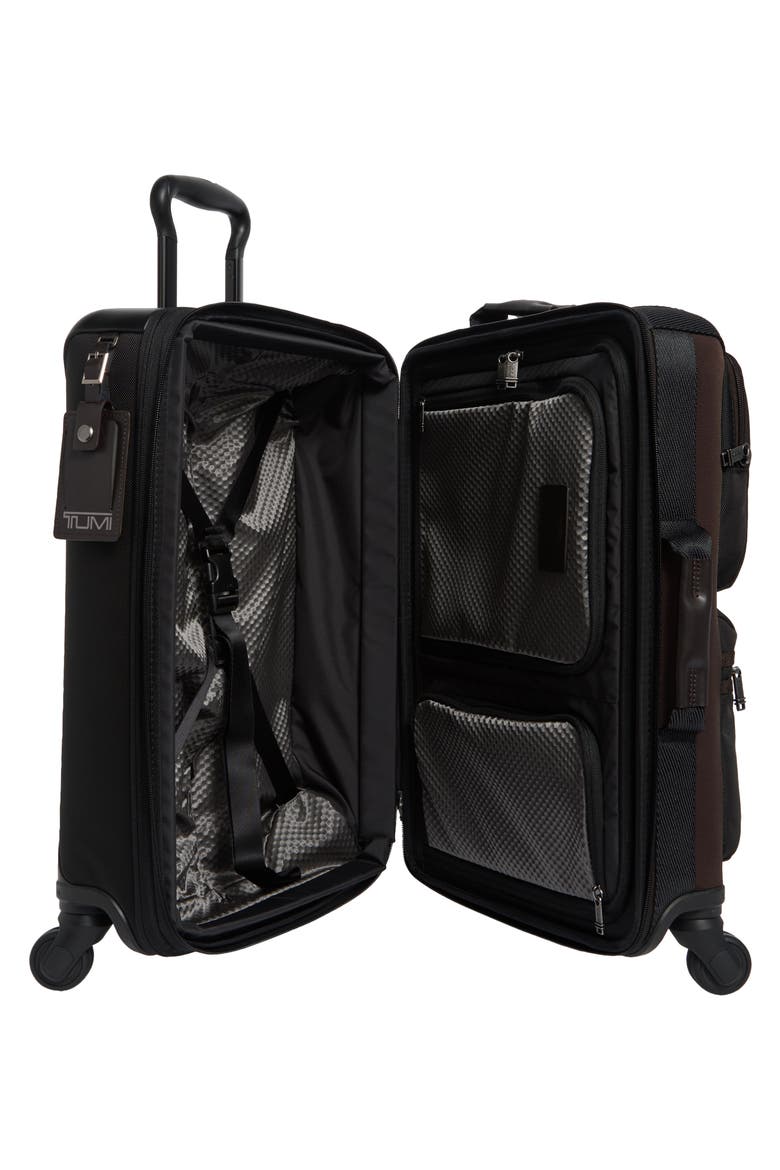 Alpha Ellison Expandable Carry-On Suitcase, Alternate, color, HICKORY