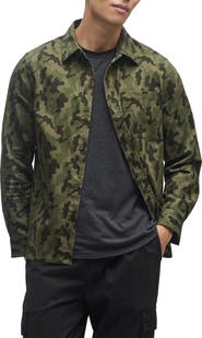 Barefoot Dreams® Camo Cotton Twill Button-Up Shirt Jacket