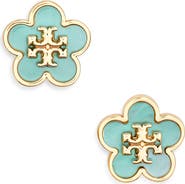 Tory Burch Forget Me Not Enamel Stud Earrings