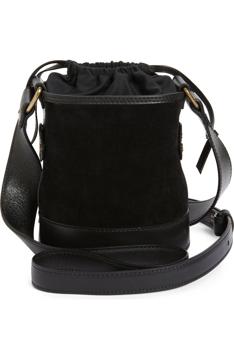 Isabel Marant Small Samara Suede Bucket Bag, Alternate, color,