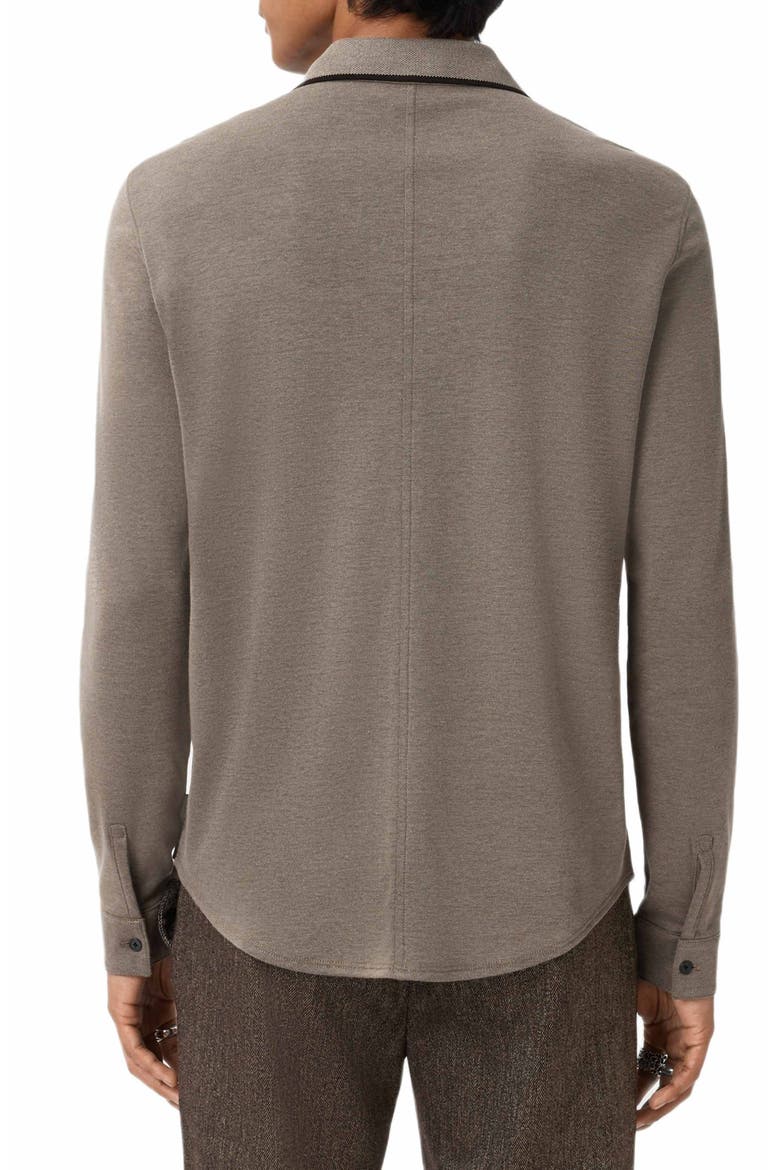 Drewce Bird's Eye Button-Up Shirt, Alternate, color, TWIG
