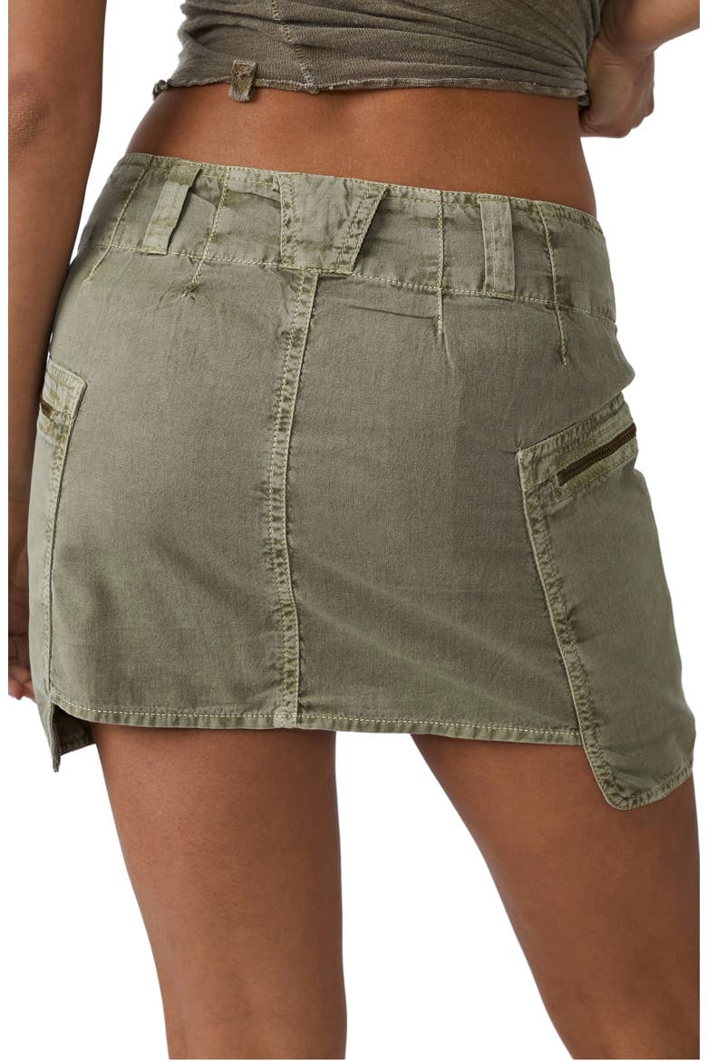 Nevada Cotton & Linen Cargo Skirt, Alternate, color, WILLOW