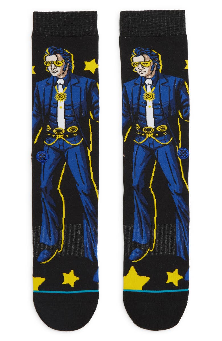 Stance Elvis Star Socks, Main, color, 