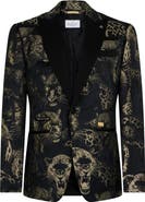 PHILIPP PLEIN Regular Fit Blazer Jacquard Leopards Men