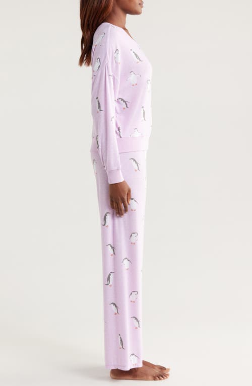 Honeydew Star Seeker Pajamas In Lavender Penguins