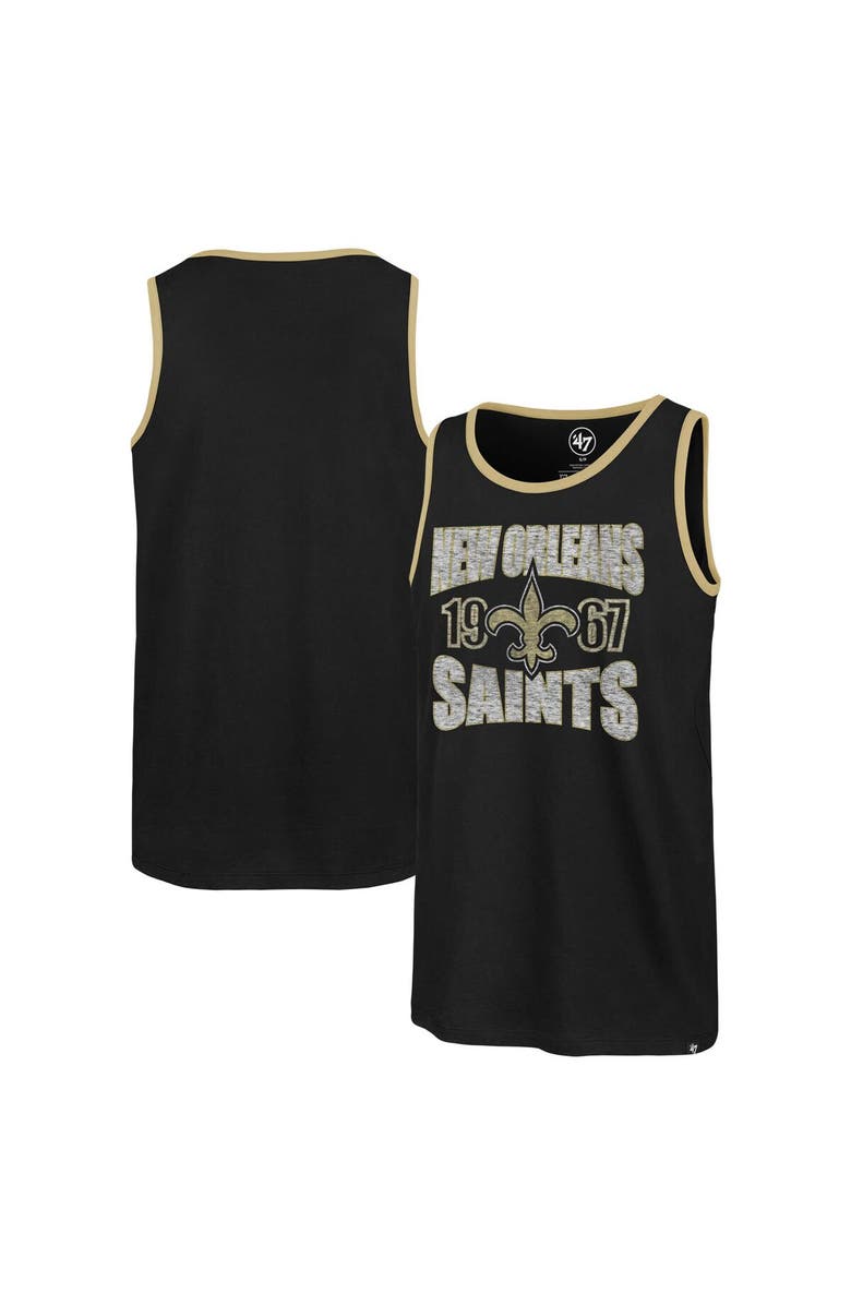'47 Men's '47 Black New Orleans Saints Upload Franklin Tank Top, Main, color, Black