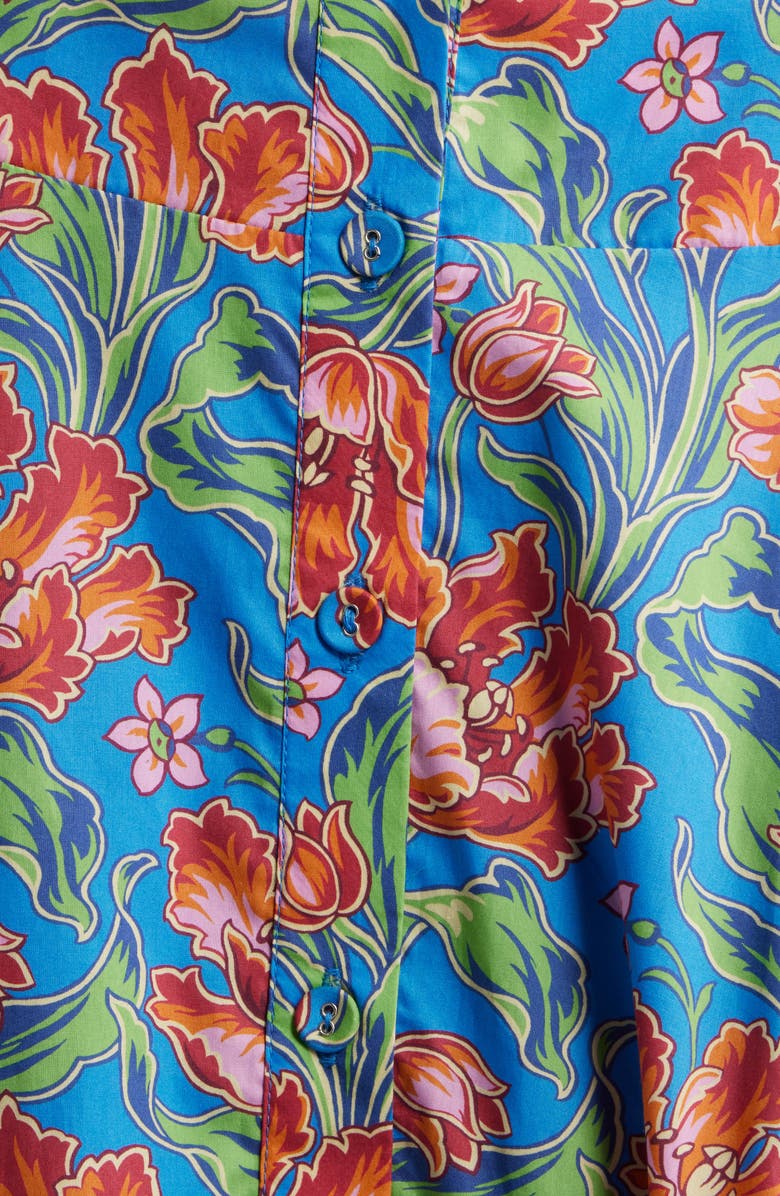 LOVE THE LABEL Tricia Floral Print Midi Skirt, Alternate, color, Archive Tulip Liberty Print