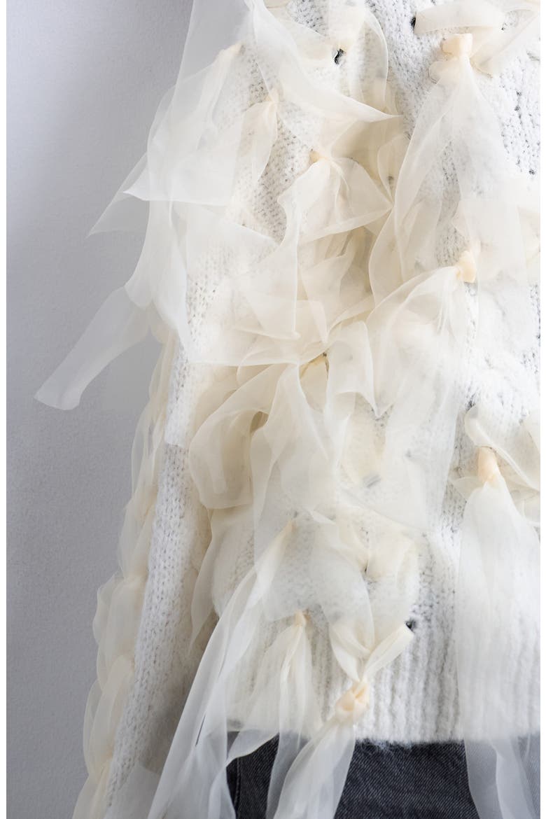 Ribbon Sweater, Alternate, color, IVORY