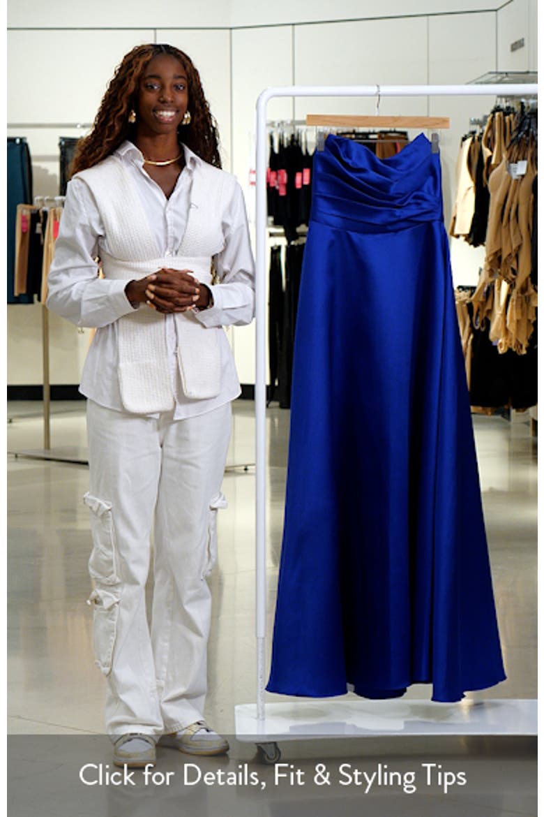 Ruched Strapless Gown video