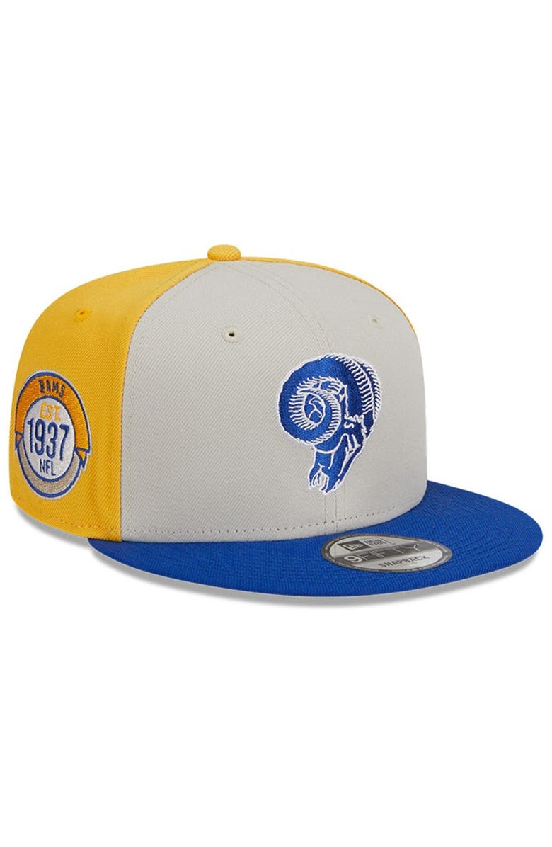 New Era Men's New Era Cream/Royal Los Angeles Rams 2023 Sideline ...