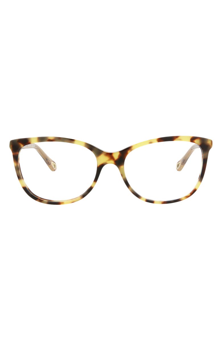 Chloé Core 52mm Rectangular Optical Glasses, Main, color,