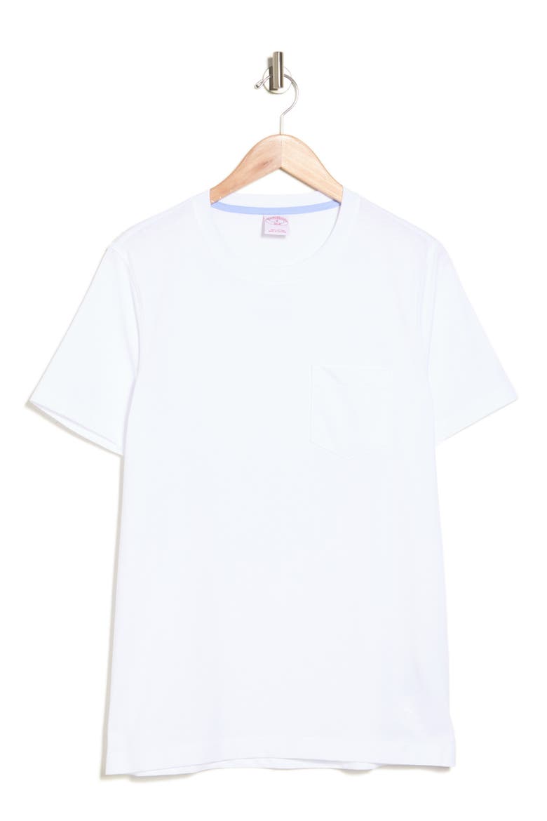 Cotton Jersey Knit Pocket T-Shirt, Alternate, color, WHITE