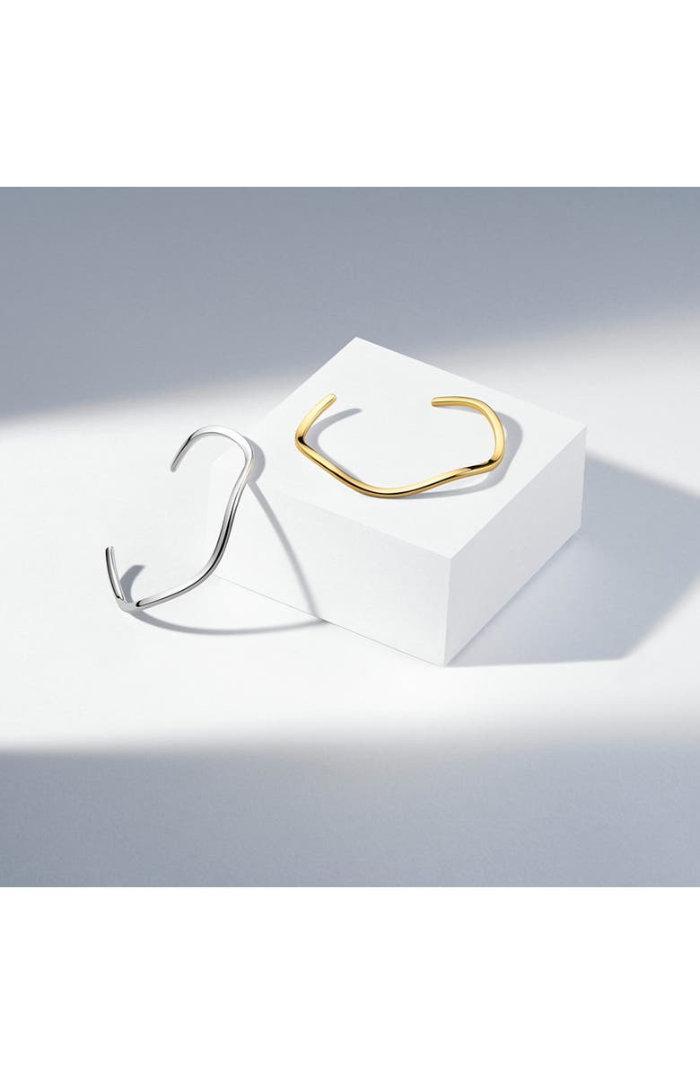 Sif Jakobs Jewellery Bangle Ellera Waves Pianura, Alternate, color, 925 Sterling Silver