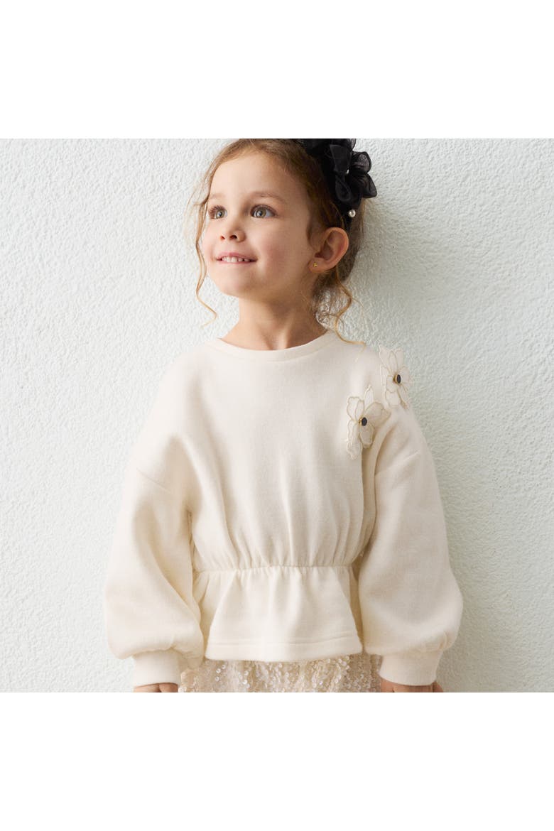 Sequin Short Set, Alternate, color, Beige