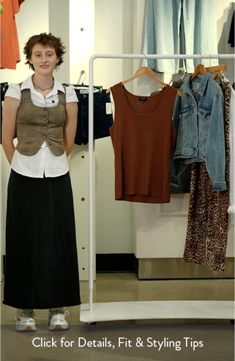 Scoop Neck Sweater Tank, sales video thumbnail