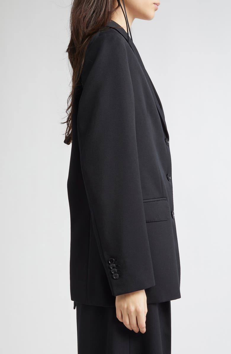 Simone Rocha Cutout Bow Detail Single Breasted Blazer, Alternate, color,