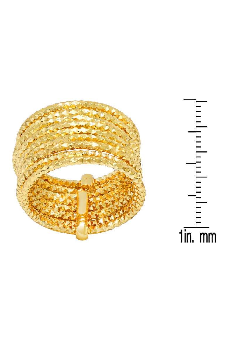 18k Gold Plated Textured Ring, Alternate, color, GOLD