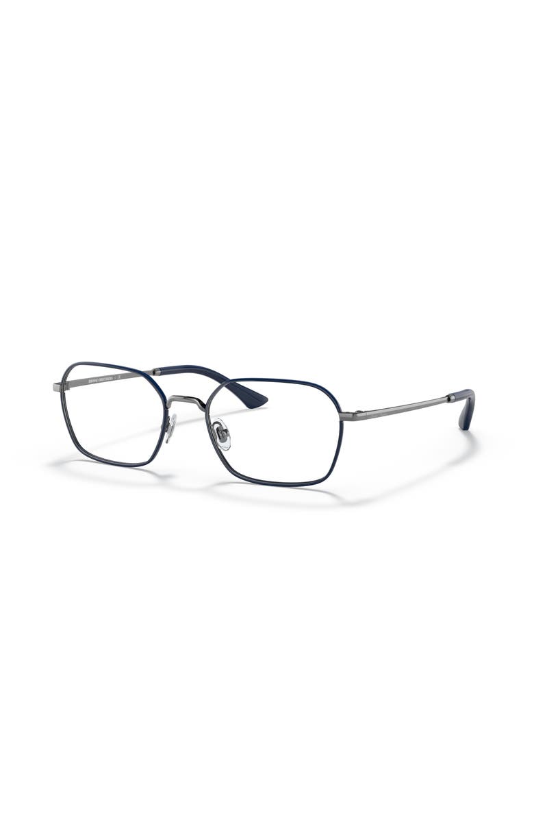 Brooks Brothers 54mm Rectangle optical glasses, Main, color, Blue