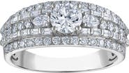 FZN Sterling Silver Lab Grown Diamond Ring