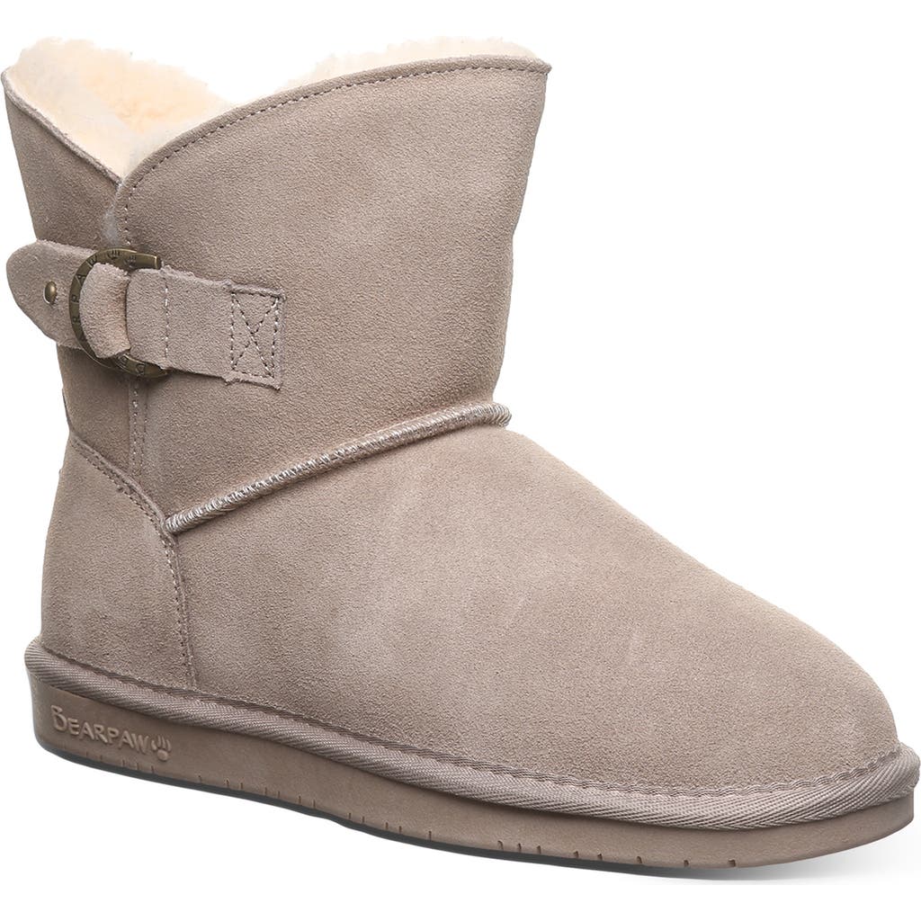 Bearpaw Steph Faux Shearling Lined Bootie In Gray