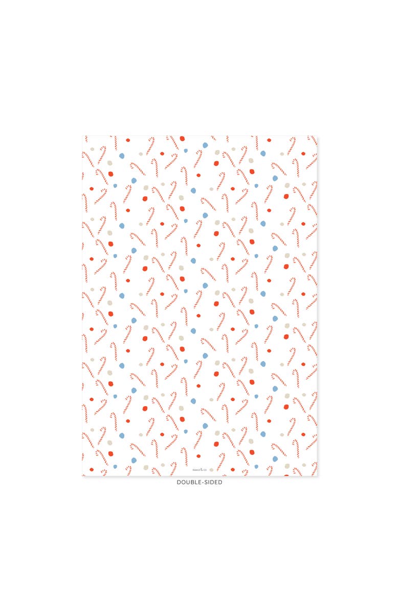 Ramus & Co Two-Sided "Merry Gifting" Heavyweight Christmas/Holiday Gift Wrap, Alternate, color, Multicolored