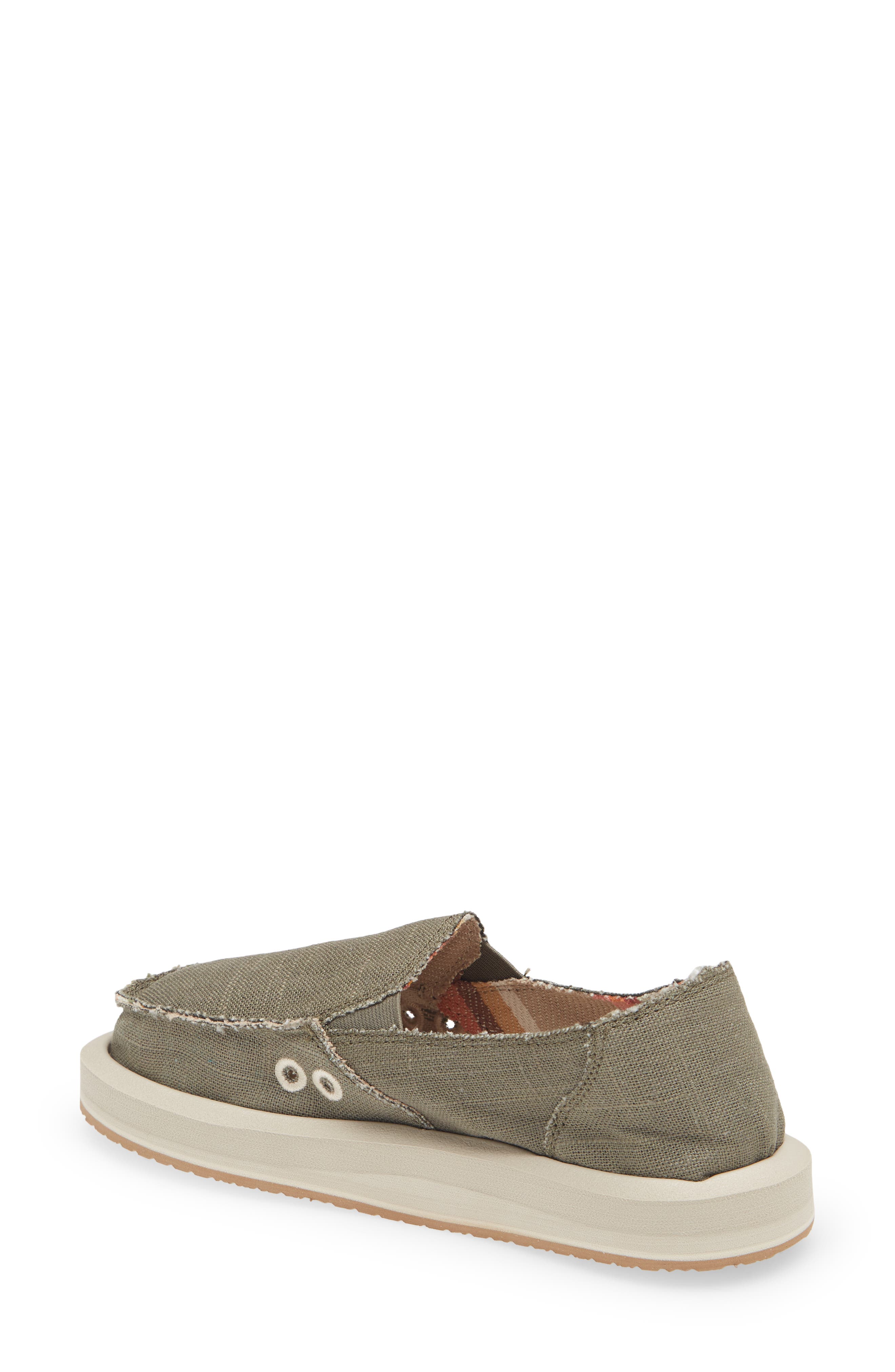 Sanuk Donna Slip-On Sneaker, Alternate, color, Green