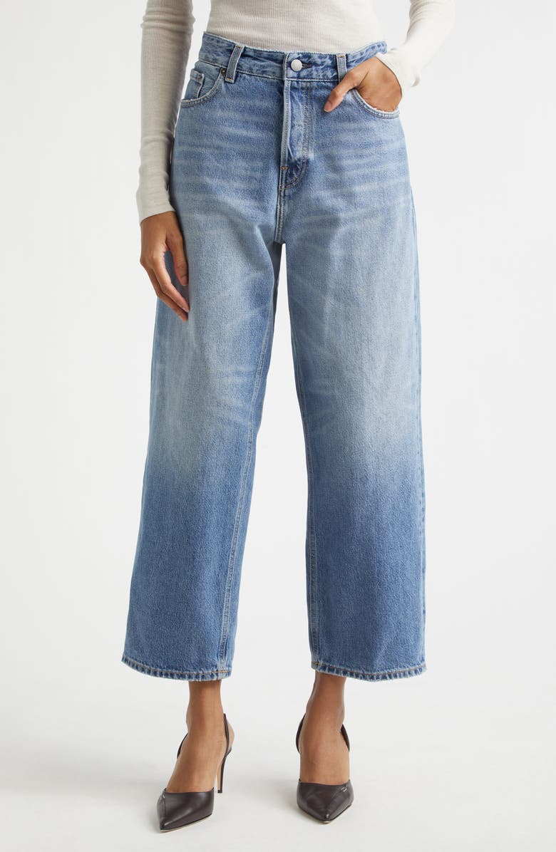 Haikure Relaxed Fit High Waist Jeans, Main, color, Nordic Blue