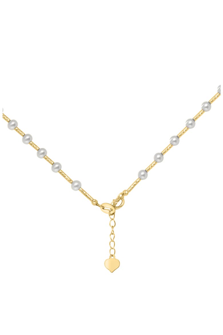 Freshwater Pearl Beaded Necklace, Alternate, color, WHITE