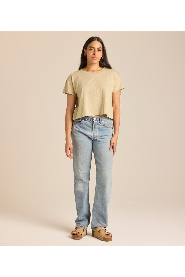 Easy Crop Tee, Alternate, color, Turmeric