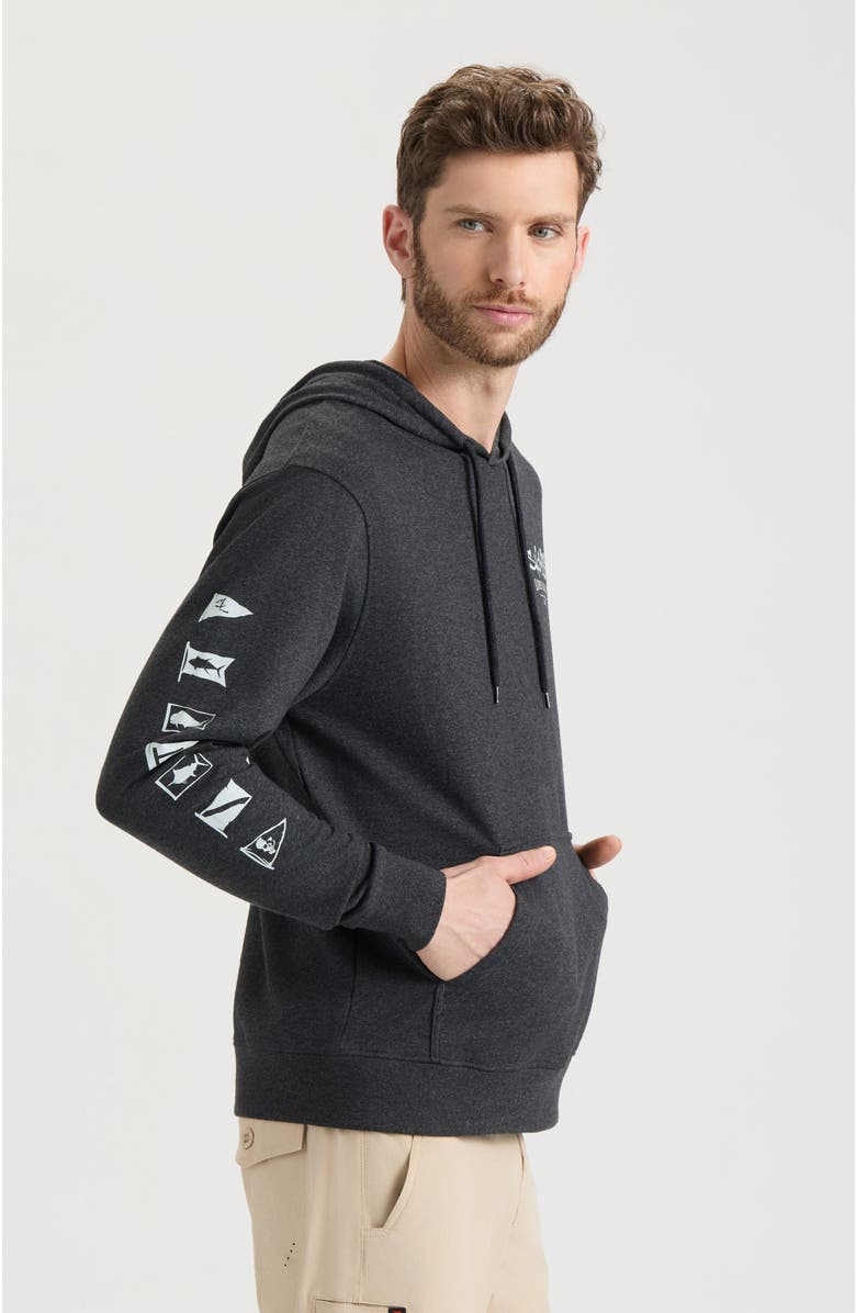 Salt Life Ocean Kin Long Sleeve Pullover Hoodie, Alternate, color, Charcoal Heather