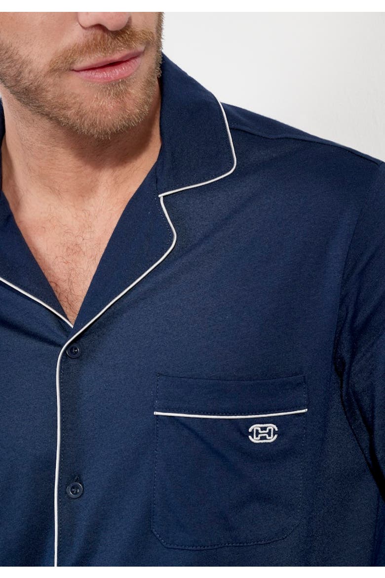 Rafael Long Pajama Set, Alternate, color, Navy