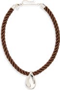 Madewell Droplet Pendant Cord Necklace