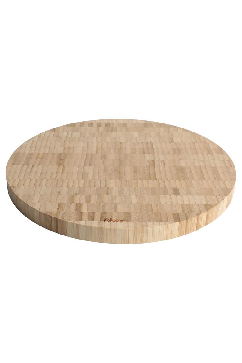 Capeheart 14 Inch Round End-Grain Wood Cutting Board, Main, color, Brown